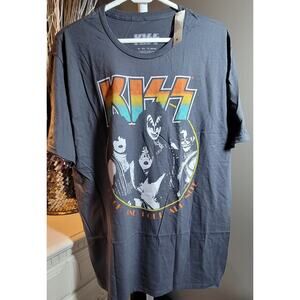 Kiss Band Tee Shirt XL Unisex SS Rock And Roll All Night New Album Tshirt